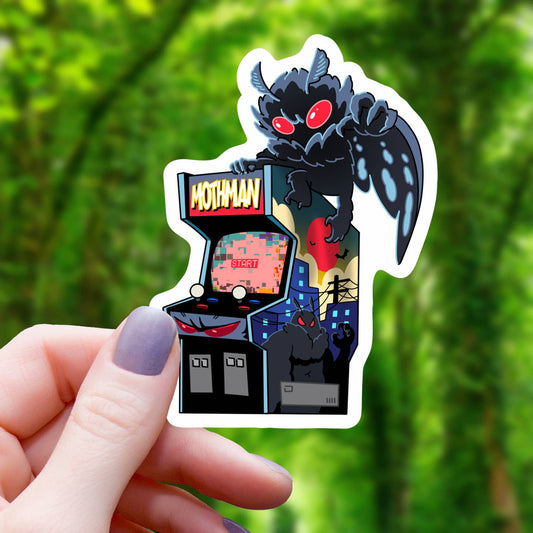 MOTHMAN ARCADE CABINET STICKER