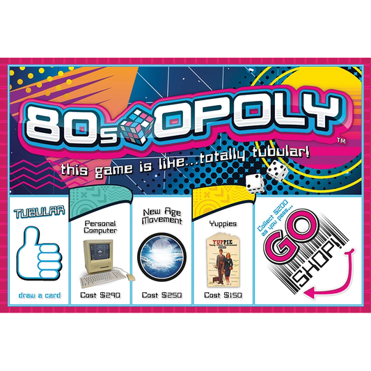 80s-OPOLY BOARD GAME