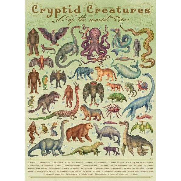 CRYPTID CREATURES 1000 PIECE PUZZLE