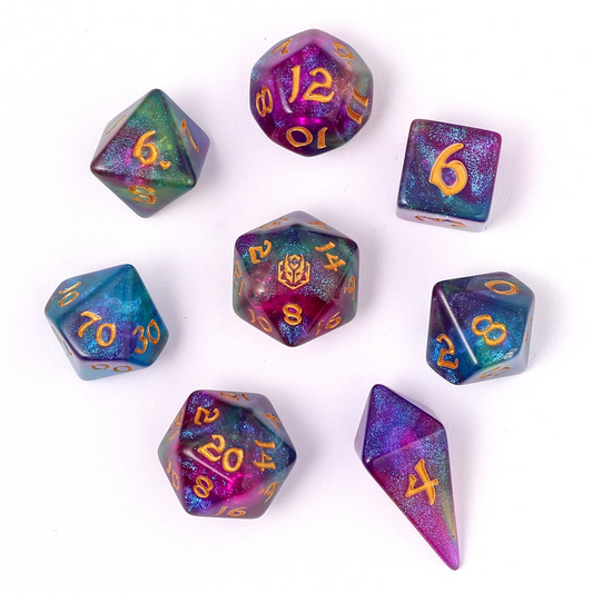 SIREN'S MELODY CAPTURED MAGIC 8PC DICE SET
