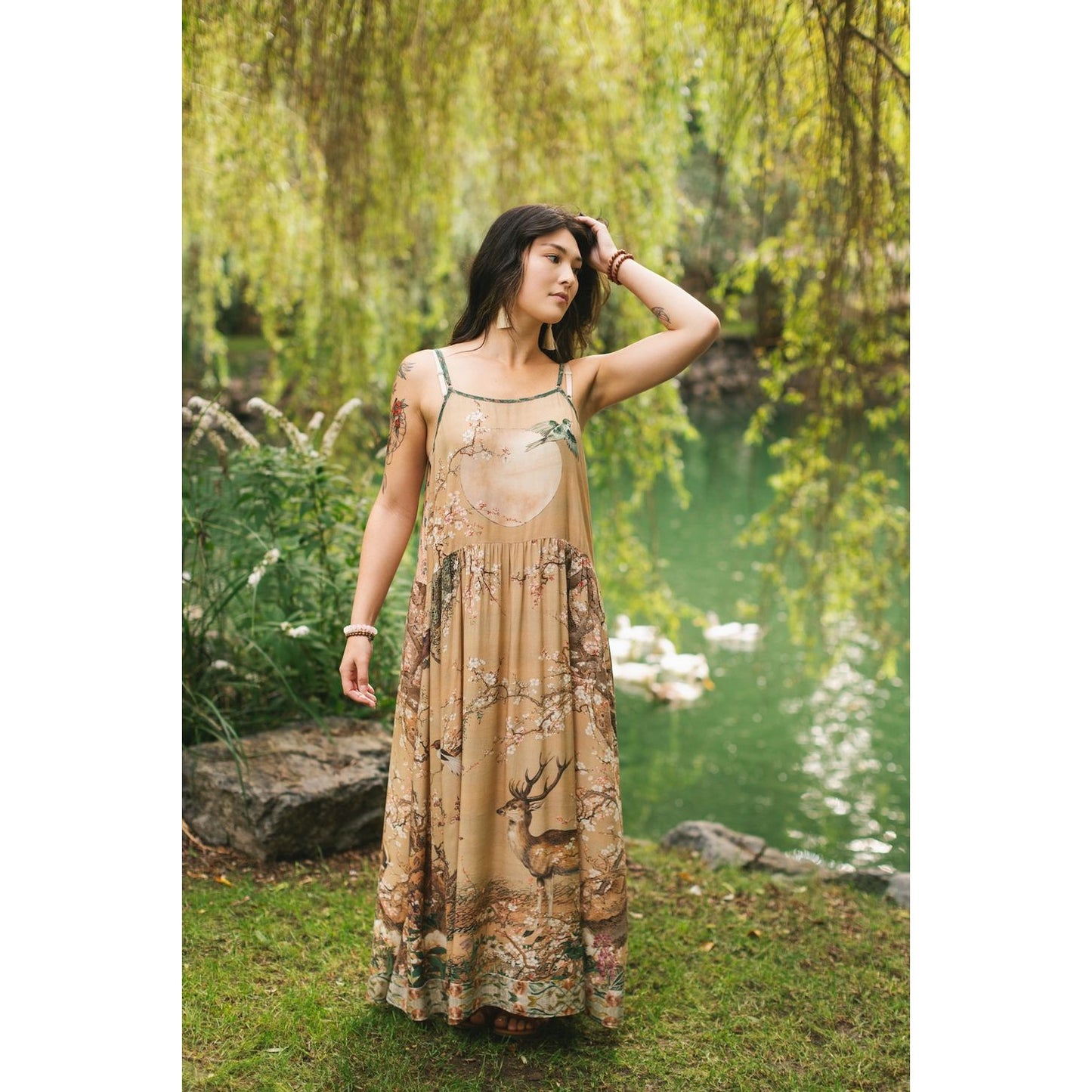 FABLE BOHEME MAXI SLIP DRESS BY MARKET OF STARS (SMALL/MEDIUM)