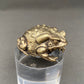 MINIATURE BRASS TOAD
