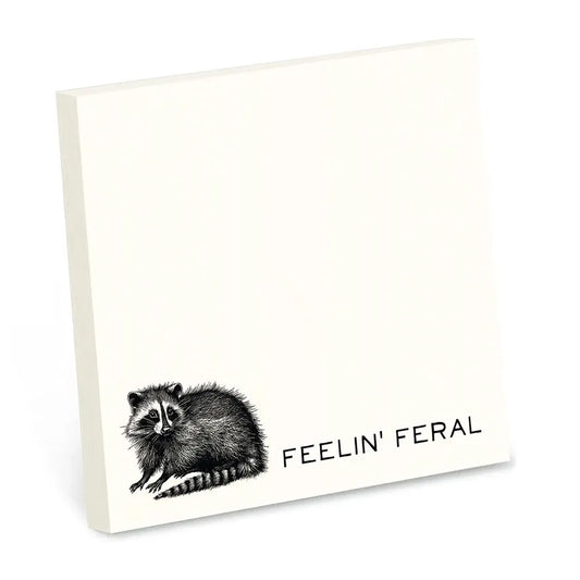 FEELIN' FERAL STICKY NOTE PAD