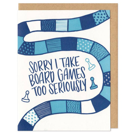 SORRY BOARD GAMES GREETING CARD