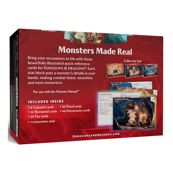 D&D REFERENCE CARDS: MONSTERS TROVE MYSTICAL & MAGICAL