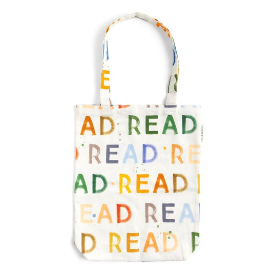 READ WATERCOLOR BLOCK TOTE BAG