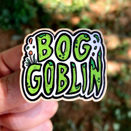 BOG GOBLIN WOODEN PIN