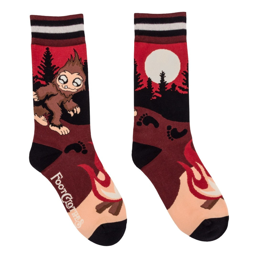 CUTE BIGFOOT CREW SOCKS BY FOOTCLOTHES