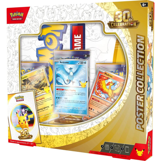 POKEMON 30TH CELEBRATION POSTER COLLECTION *LIMIT 1 PER CUSTOMER*