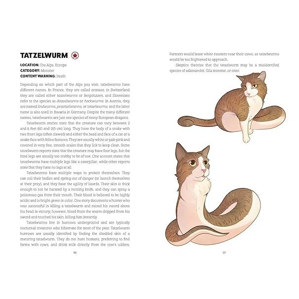 CRYPTIDS, CREATURES, AND CRITTERS: A MANUAL OF MONSTERS AND MYTHOS FROM AROUND THE WORLD BY RACHEL QUINNEY