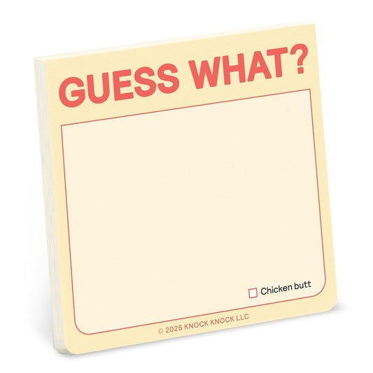 GUESS WHAT? STICKY NOTE PAD