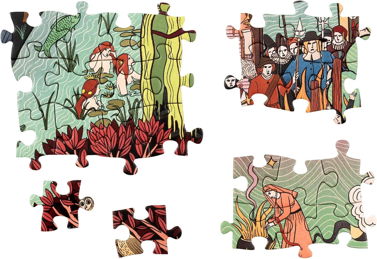THE WORLD OF WITCHES: A CULTURAL HISTORY OF WITCHCRAFT IN A 1000-PIECE JIGSAW PUZZLE BY DR. LAURA KOUNINE AND ELEANOR TAYLOR