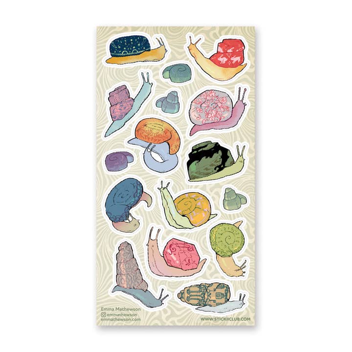 SNAIL TALES STICKER SHEET