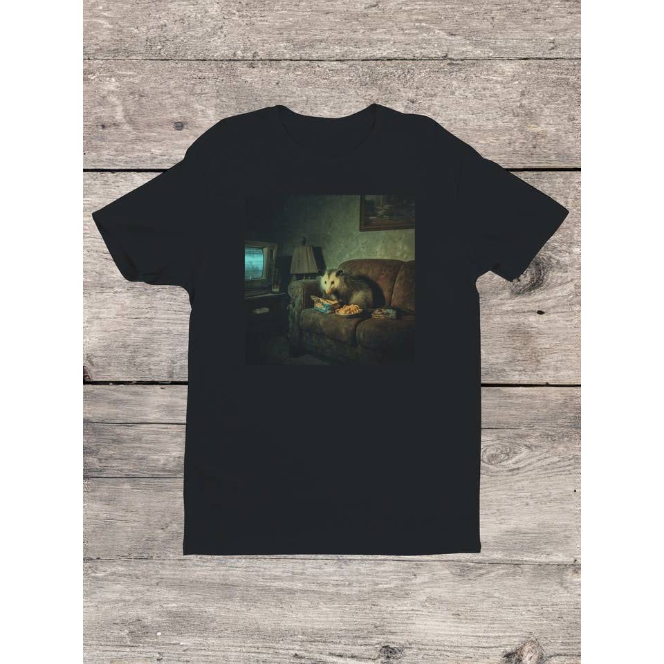 COZY OPOSSUM SNACK TIME VIBES T-SHIRT