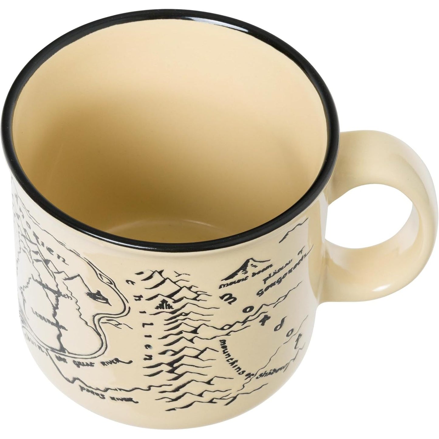 LORD OF THE RINGS MAP OF MIDDLE EARTH WAX RESIST 20OZ CAMPING MUG