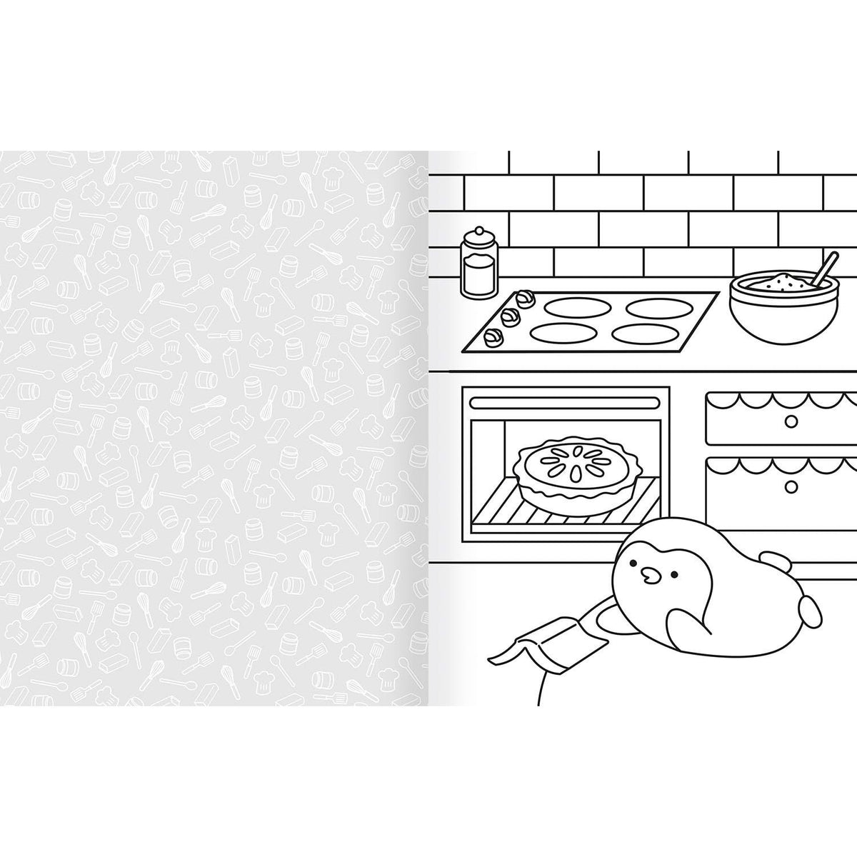 COZY WORLD COMFY KITCHEN: EASY COLORING AND STICKER SCENE FOR TEENS, YOUNG ADULTS, AND ADULTS BY KIKU REN