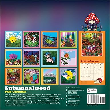 AUTUMNALWOOD 2026 WALL CALENDAR