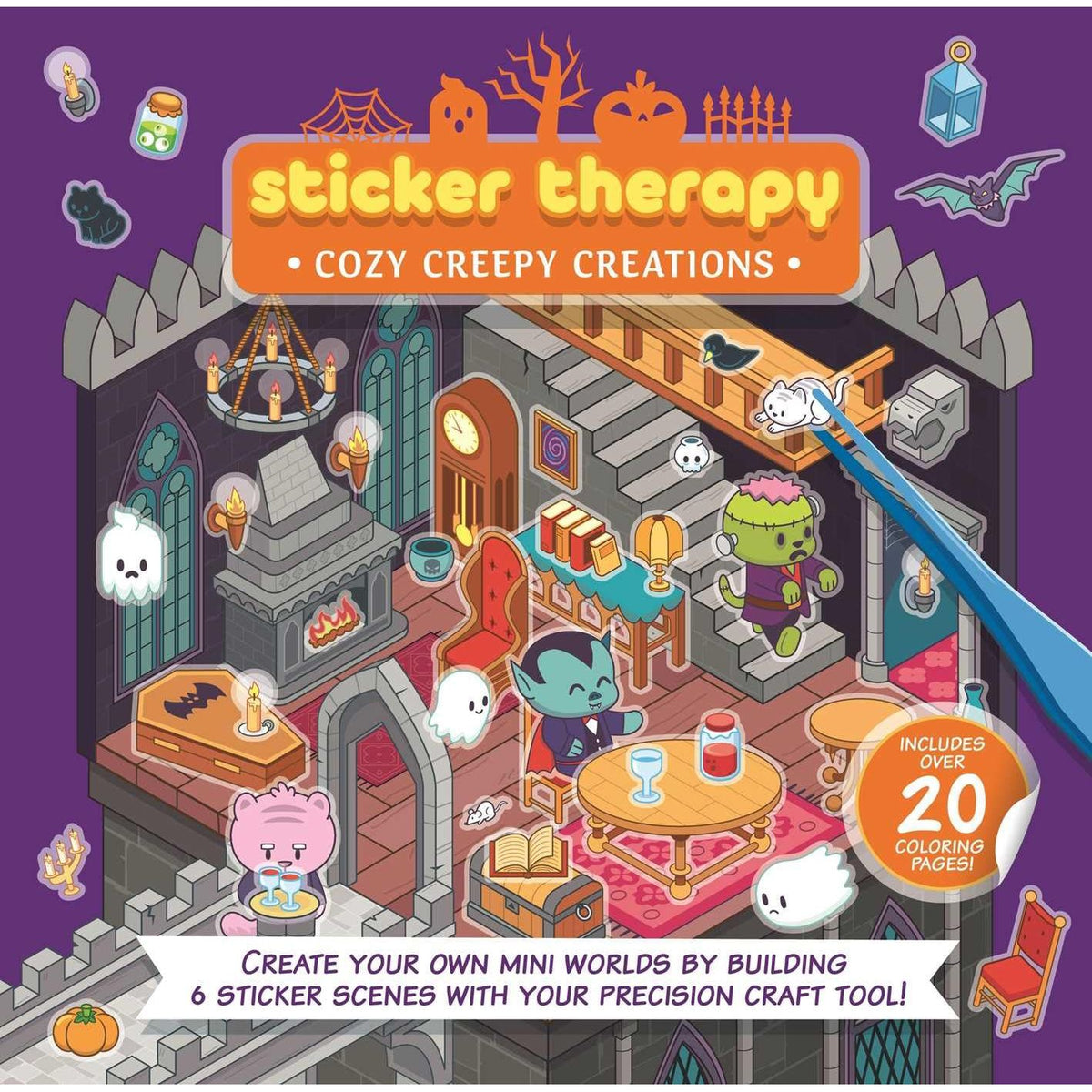 STICKER THERAPY: COZY CREEPY CREATIONS