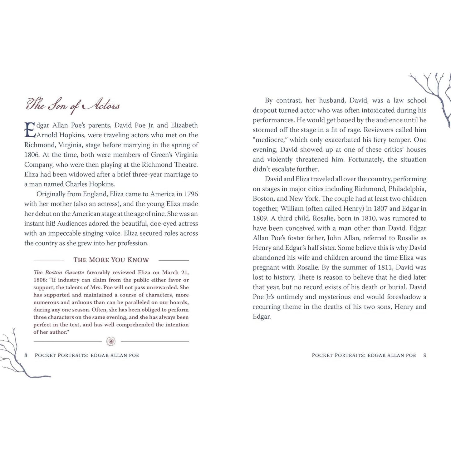 POCKET PORTRAITS: EDGAR ALLAN POE, THE MASTER OF THE MACABRE BY LEVI LIONEL LELAND