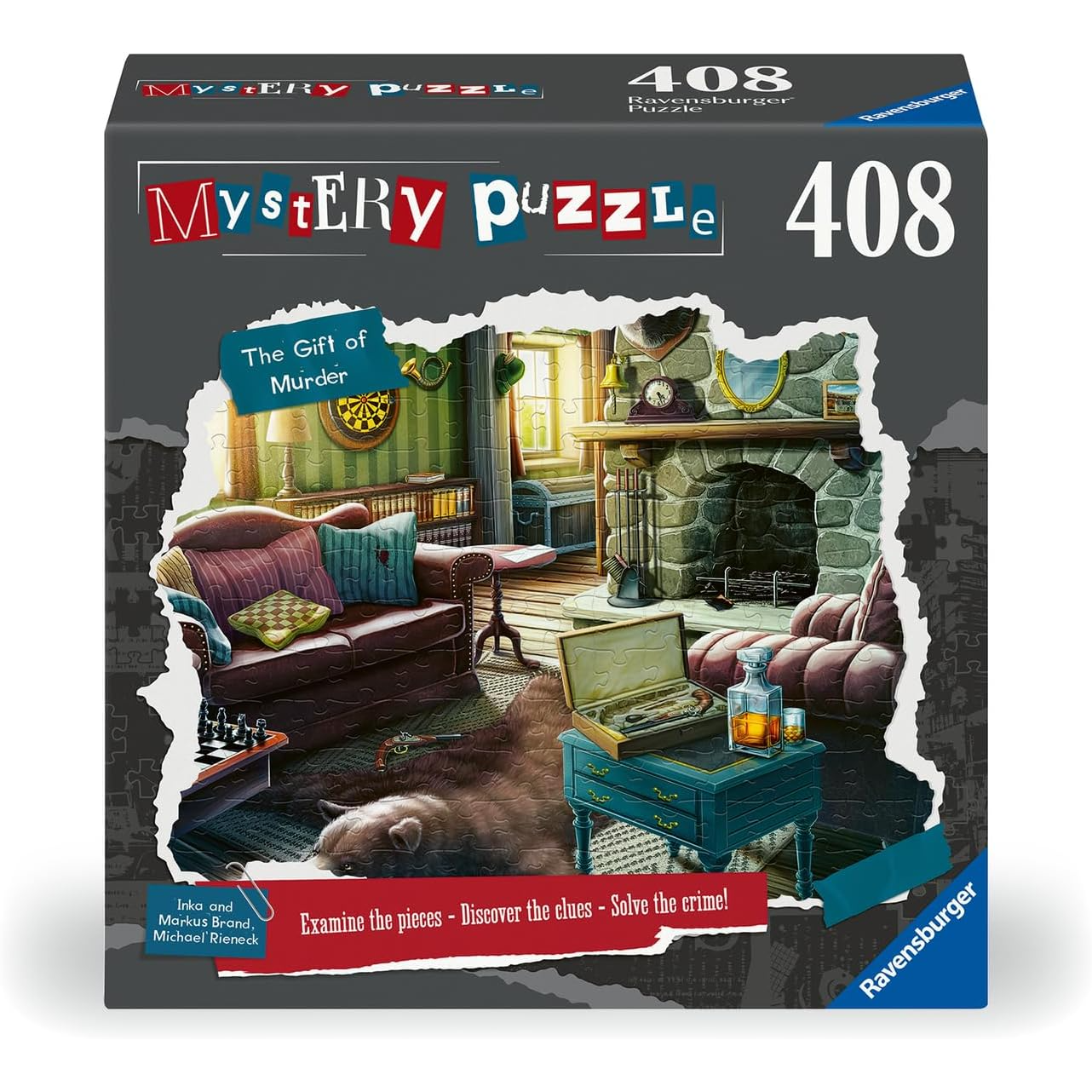 THE GIFT OF MURDER MYSTERY PUZZLE 408PC