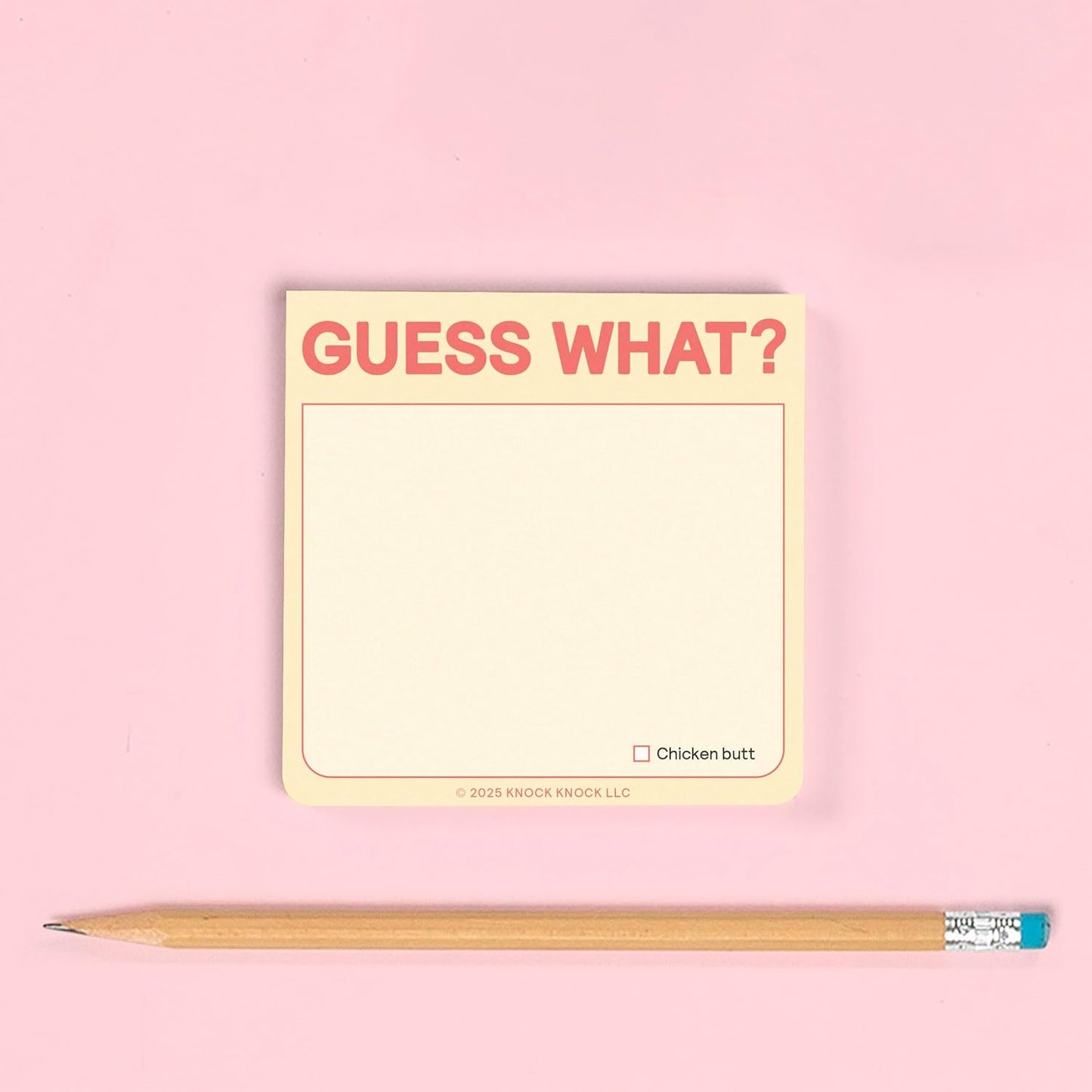 GUESS WHAT? STICKY NOTE PAD