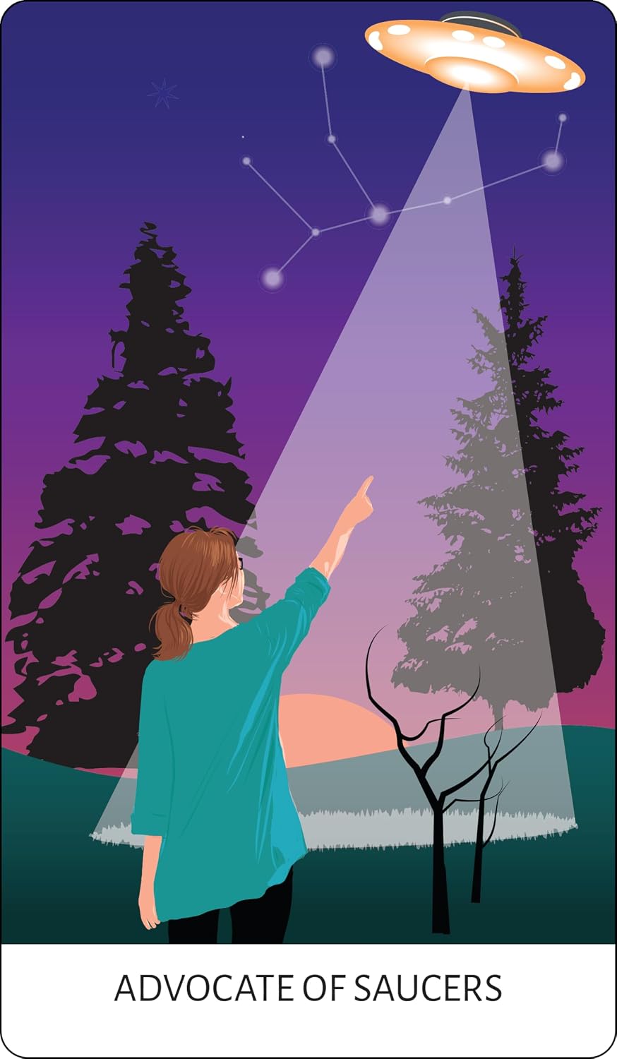 TAROT OF THE UNEXPLAINED: A DECK OF CRYPTIDS, GHOSTS, UFOS AND OTHER URBAN ODDITIES BY DAVEZILLA