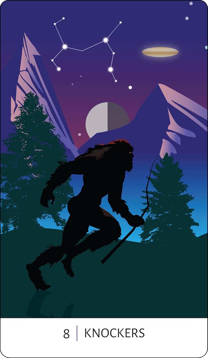TAROT OF THE UNEXPLAINED: A DECK OF CRYPTIDS, GHOSTS, UFOS AND OTHER URBAN ODDITIES BY DAVEZILLA