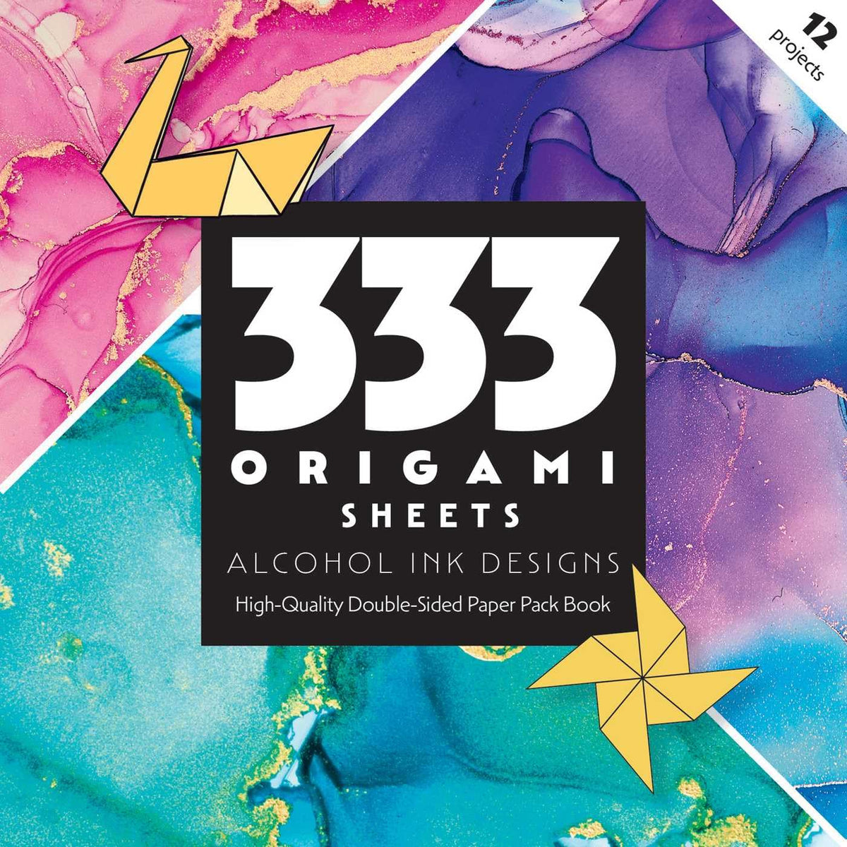 333 ORIGAMI SHEETS: ALCOHOL INK DESIGNS