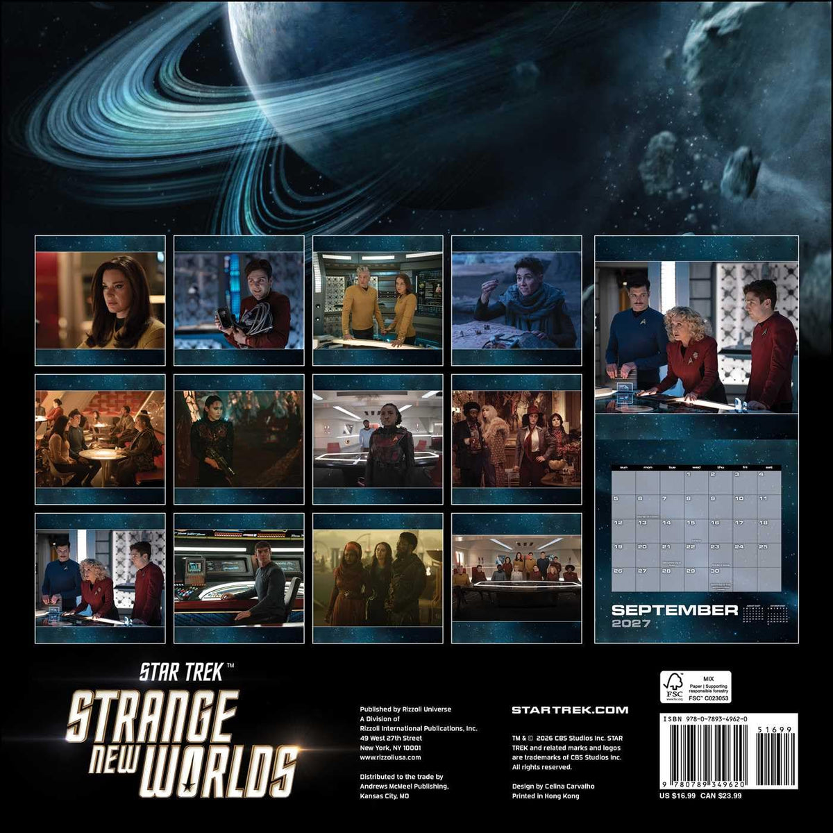 STAR TREK: STRANGE NEW WORLDS 2027 WALL CALENDAR