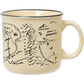 LORD OF THE RINGS MAP OF MIDDLE EARTH WAX RESIST 20OZ CAMPING MUG