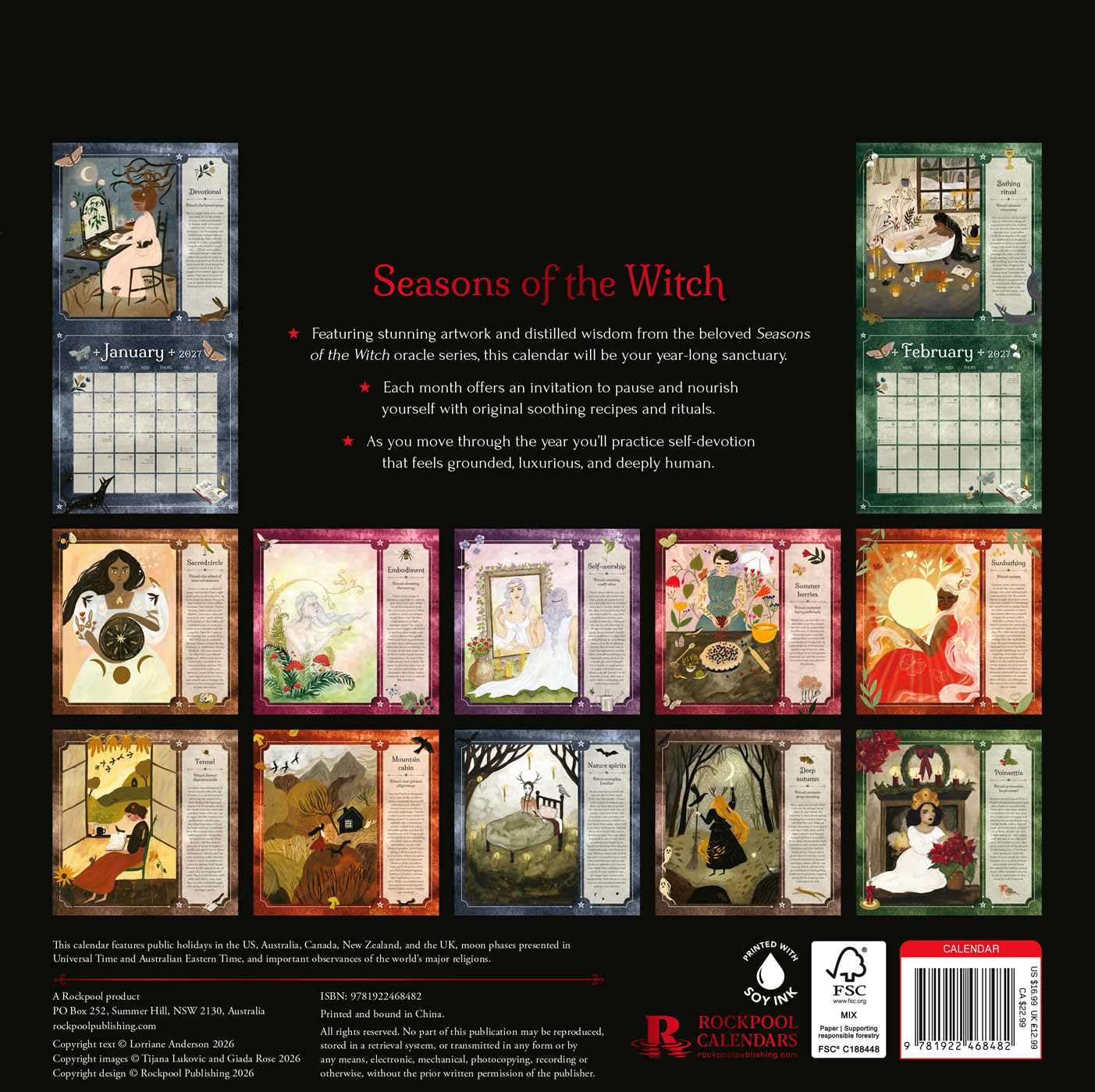 SEASONS OF THE WITCH 2027 WALL CALENDAR BY LORRAINE ANDERSON
