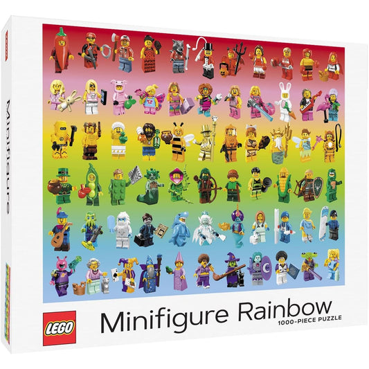 LEGO MINI FIGURE RAINBOW 1000 PIECE PUZZLE