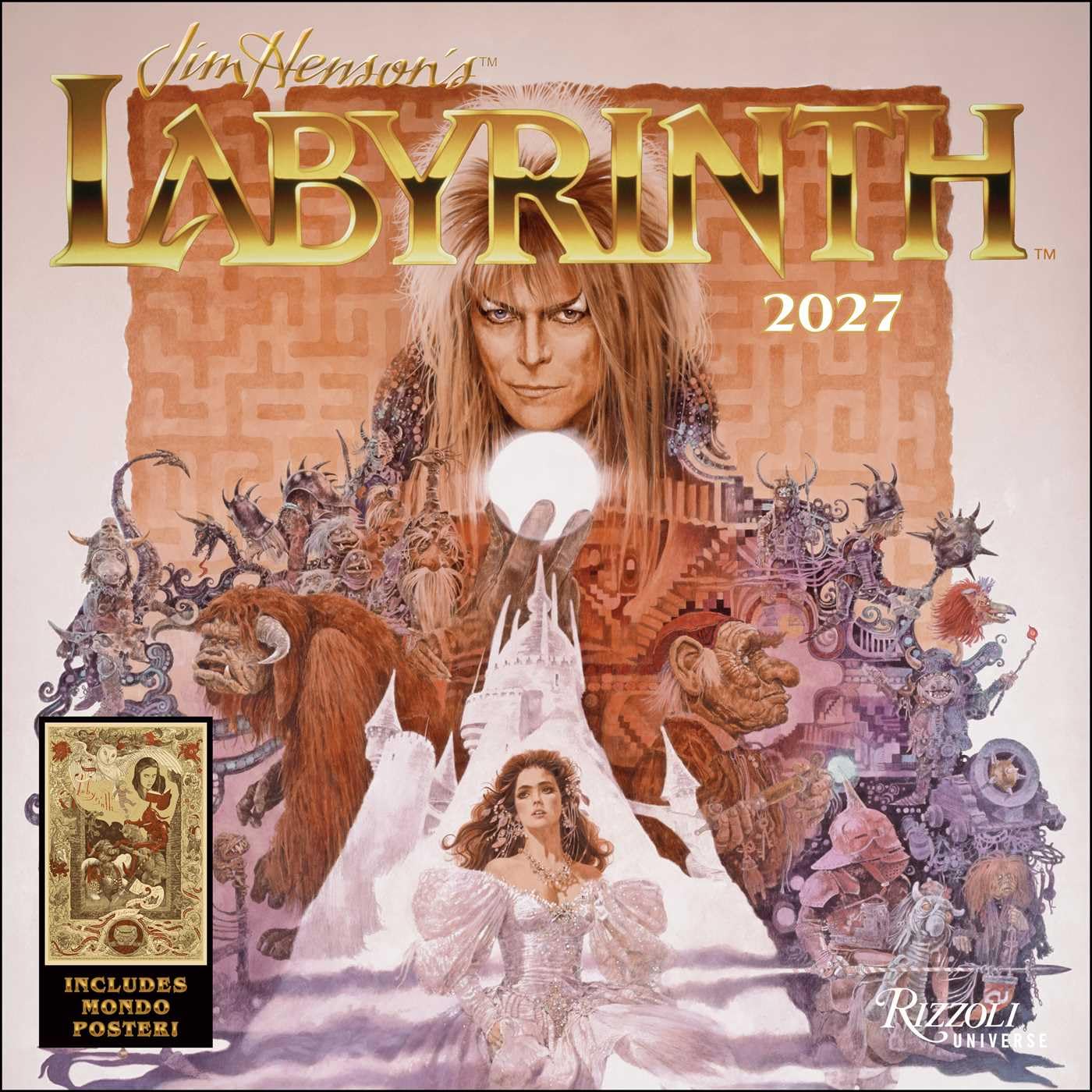 JIM HENSON'S LABYRINTH 2027 WALL CALENDAR
