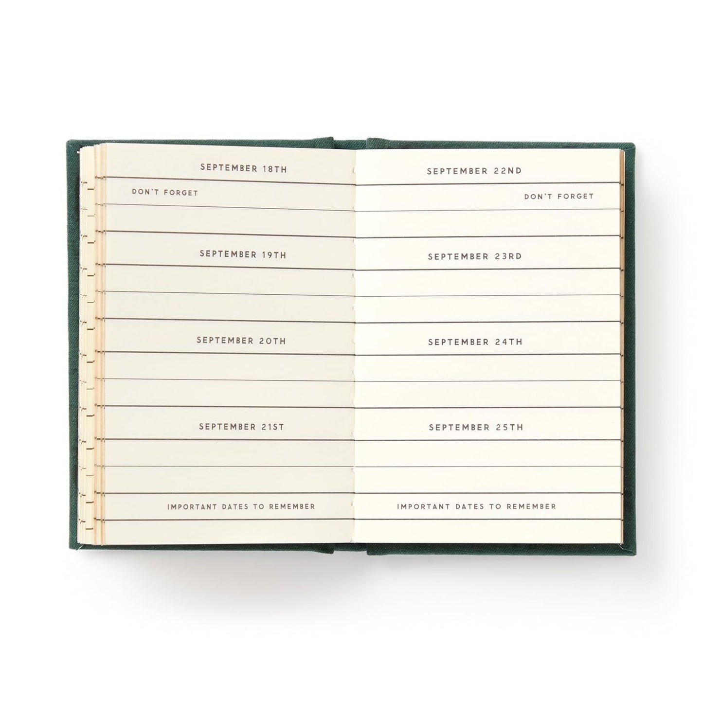 DATES PEOPLE GET MAD IF I FORGET (A TINY DIARY)