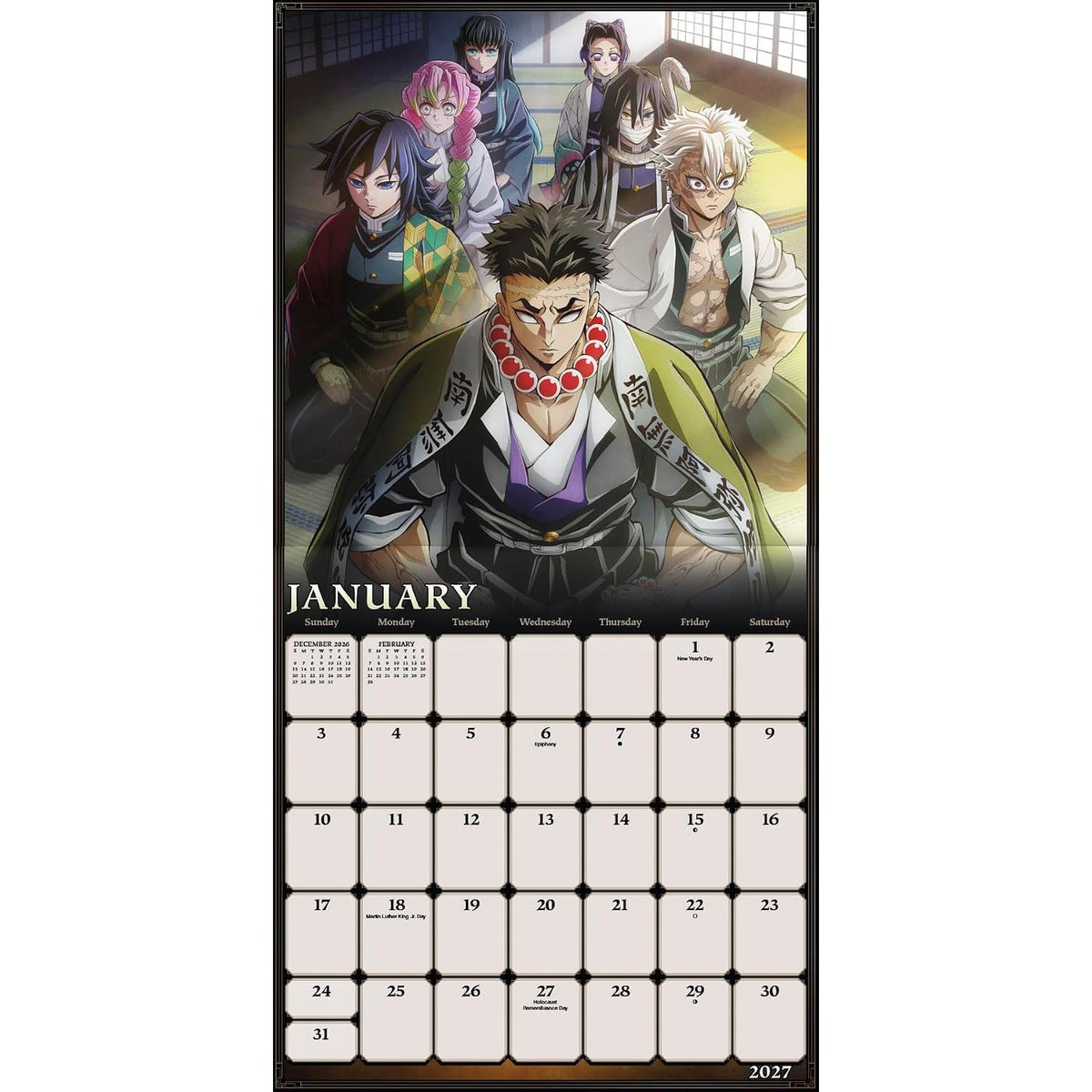 2027 DEMON SLAYER: KIMETSU NO YAIBA 16 MONTH WALL CALENDAR