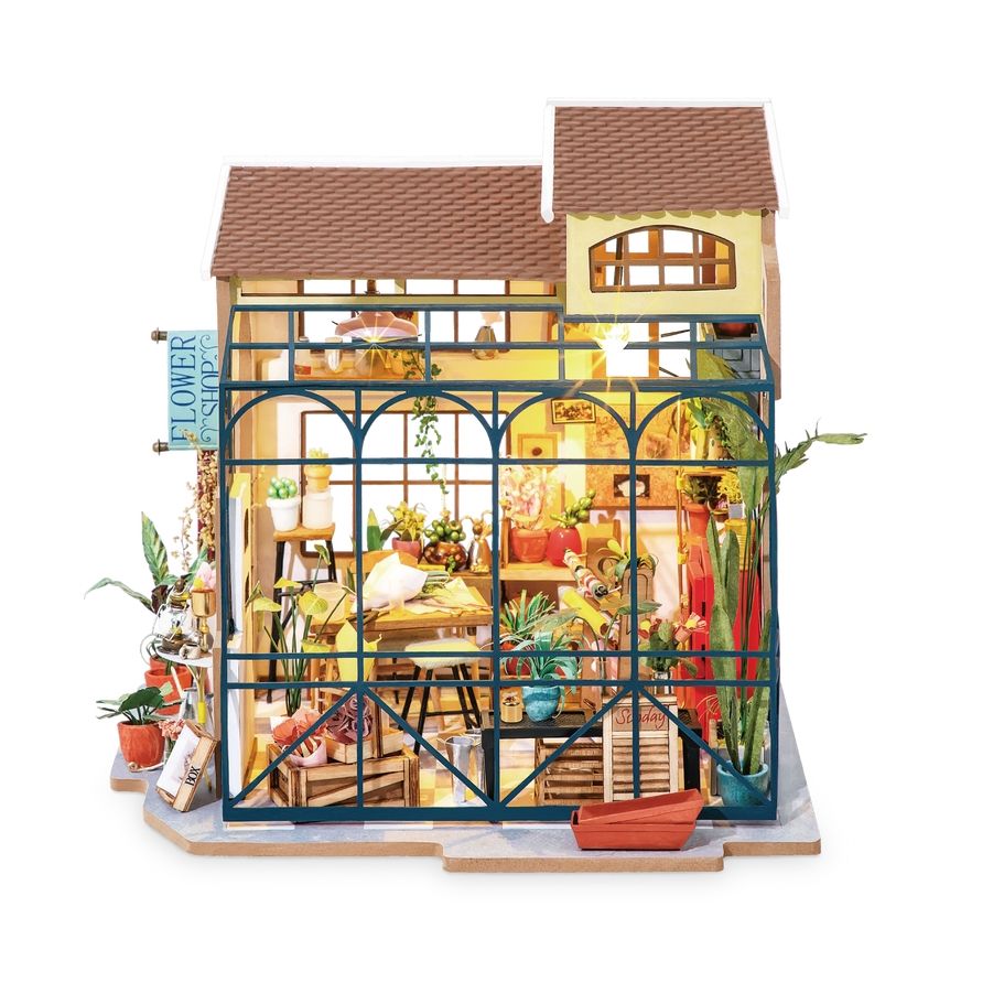 EMILY'S FLOWER SHOP DIY MINIATURE HOUSE