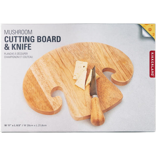 MUSHROOM CUTTING BOARD AND KNIFE SET