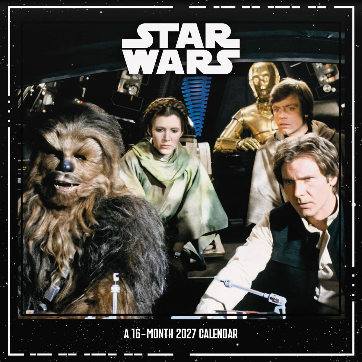 2027 STAR WARS 16 MONTH WALL CALENDAR