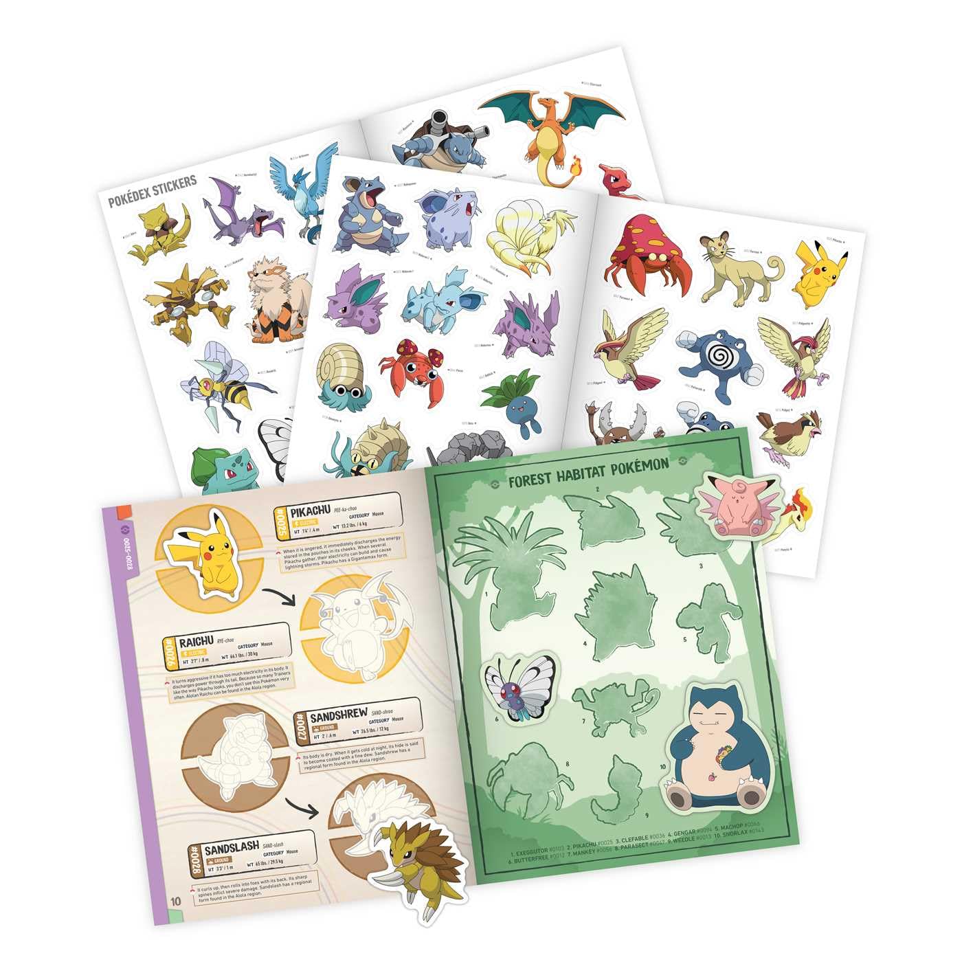 POKEMON: THE OFFICIAL STICKER BOOK OF THE KANTO REGION