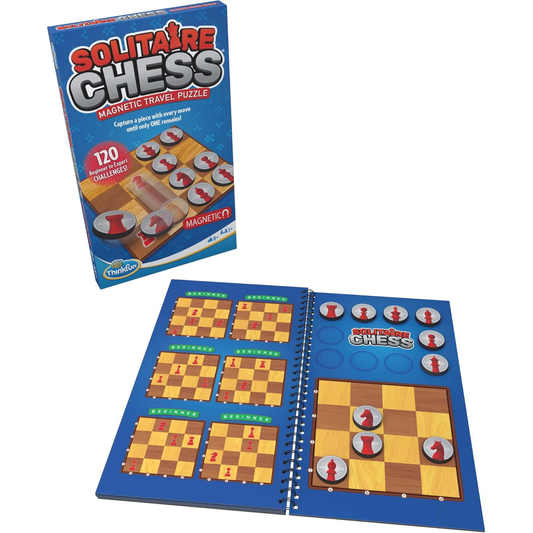 SOLITARE CHESS MAGNETIC TRAVEL PUZZLE