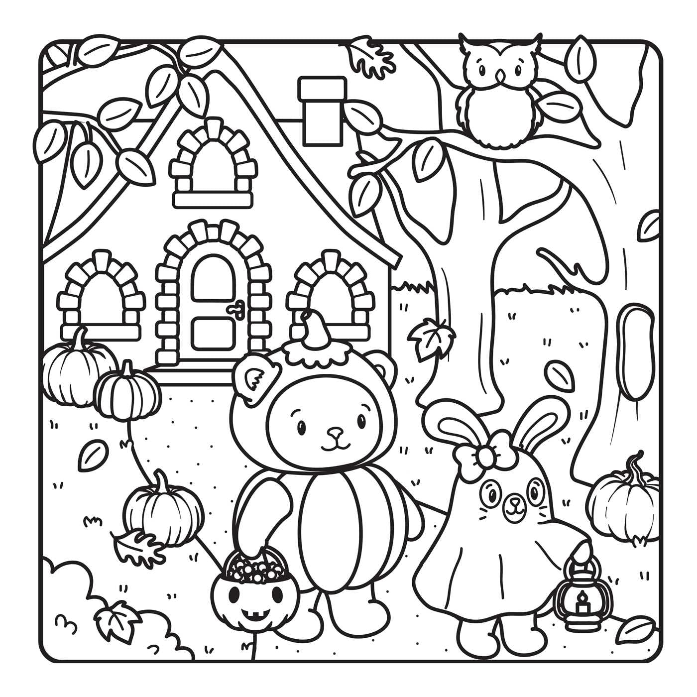 THE NOT-SO-SPOOKY HALLOWEEN COLORING BOOK BY GAYNOR CARRADICE