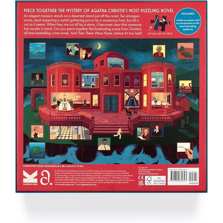 THE WORLD OF AGATHA CHRISTIE: AND THEN THERE WERE NONE 1000PC PUZZLE