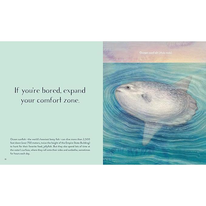 LEAVING THE OCEAN WAS A MISTAKE: LIFE LESSONS FROM SIXTY SEA CREATURES BY CARA GIAIMO ILLUSTRATED BY VLAD STANKOVIC