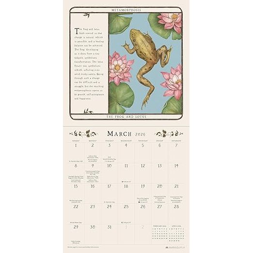 WOODLAND WARDENS 2026 MINI WALL CALENDAR: THE MAGICAL WISDOM OF PLANTS AND ANIMALS