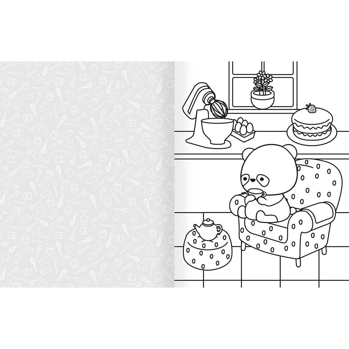 COZY WORLD COMFY KITCHEN: EASY COLORING AND STICKER SCENE FOR TEENS, YOUNG ADULTS, AND ADULTS BY KIKU REN