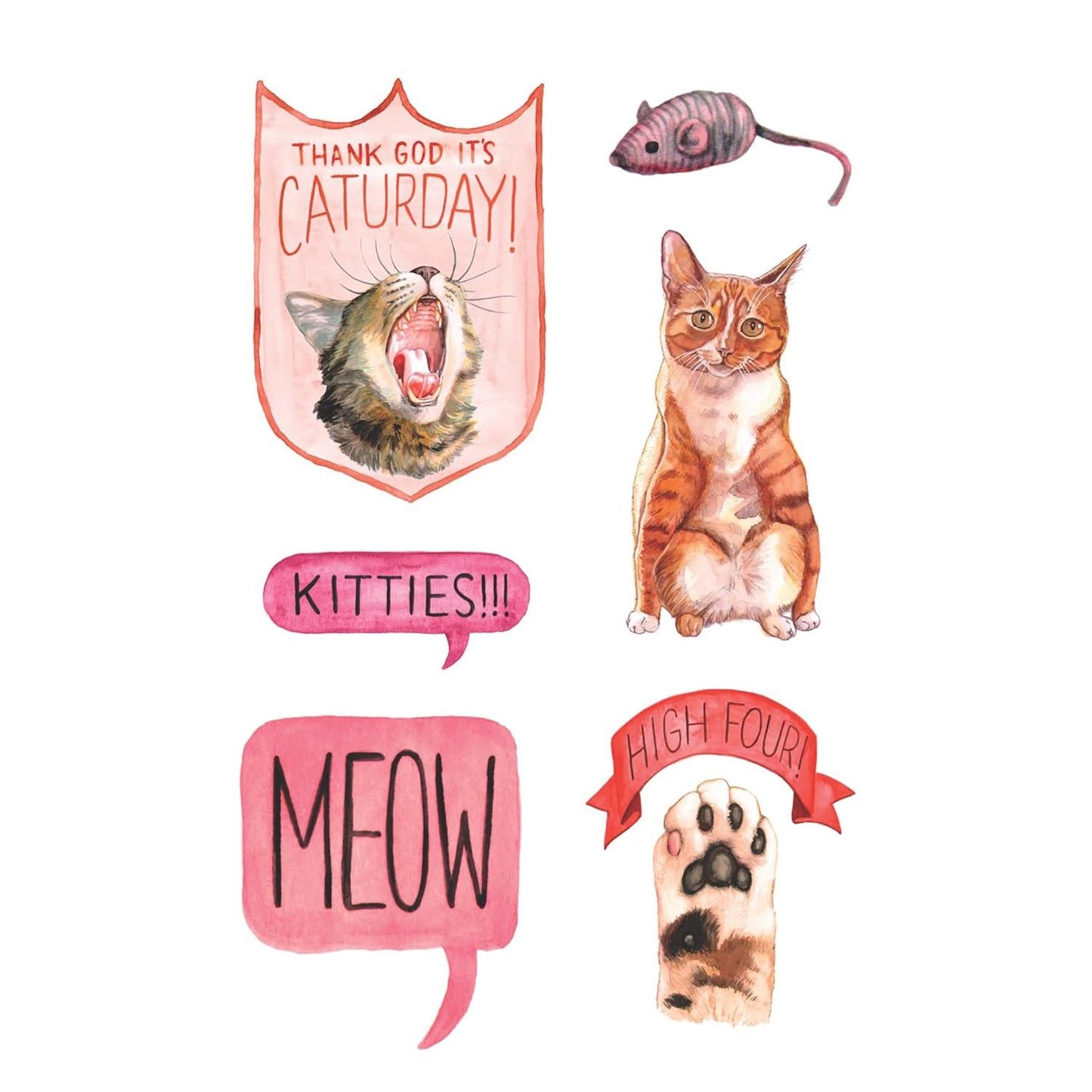 THE CAT'S MEOW STICKER BOOK