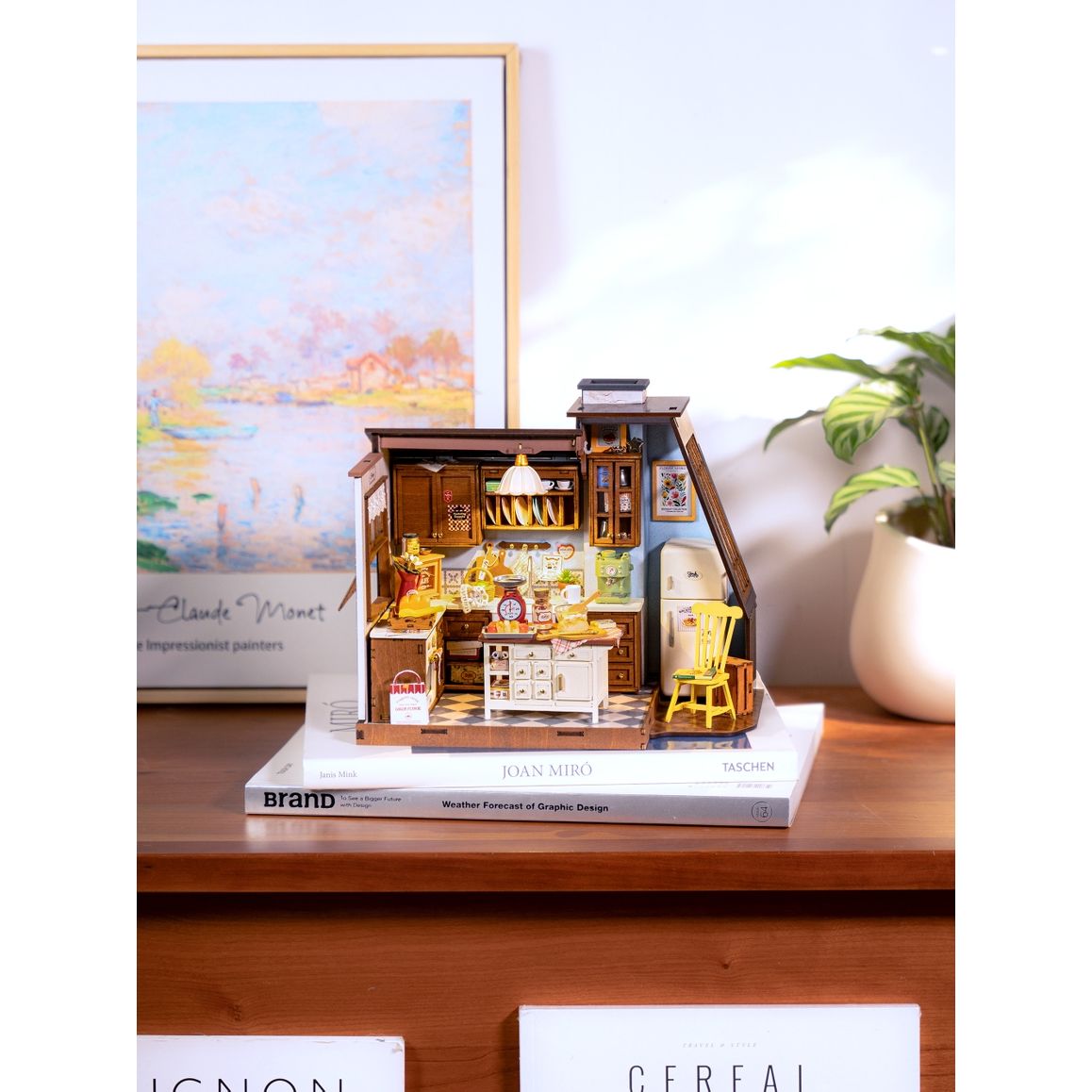 BAKING KITCHEN DIY WOODEN MINIATURE KIT