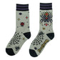 WIDOW'S WEB CREW SOCKS BY FOOTCLOTHES