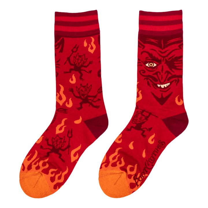 VINTAGE DEVIL CREW SOCKS BY FOOTCLOTHES