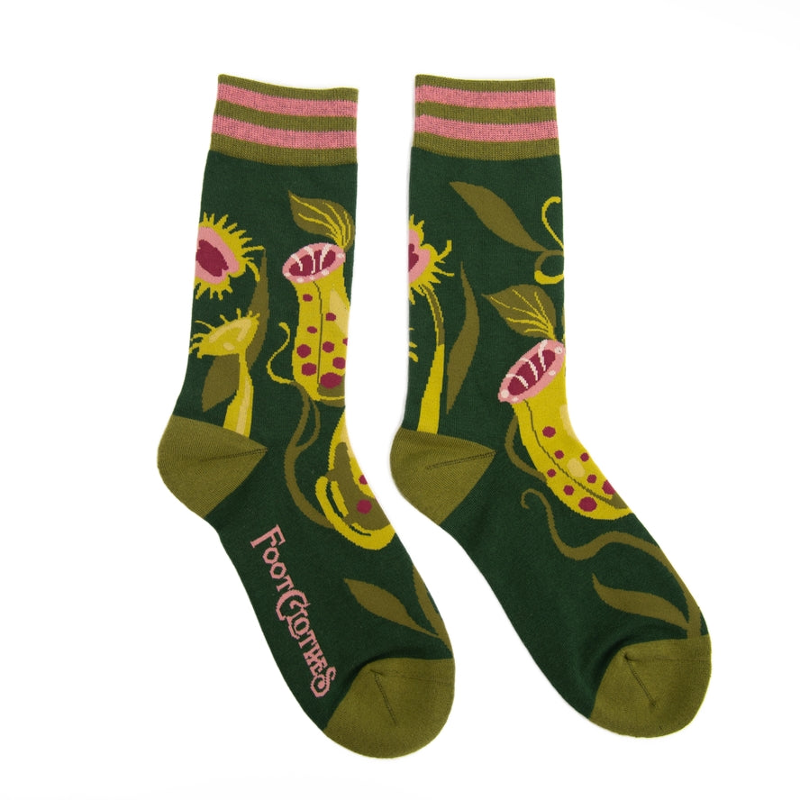 PITCHER PLANT CREW SOCKS BY FOOTCLOTHES
